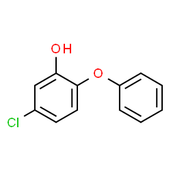 ChemSpider 2D Image | 5-Chloro-2-phenoxyphenol | C12H9ClO2