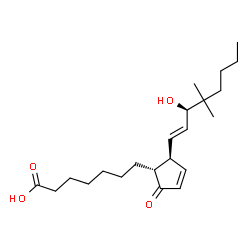 ChemSpider 2D Image | 16,16-Dimethylprostaglandin A1 | C22H36O4