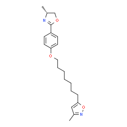 ChemSpider 2D Image | 5-(7-(5-hydro-4-methyl-2-oxazolyl)phenoxy)heptyl)-3-methyl isoxazole | C21H28N2O3