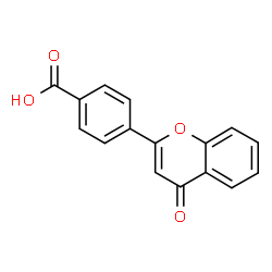 ChemSpider 2D Image | 4-(4-Oxo-4H-chromen-2-yl)benzoic acid | C16H10O4