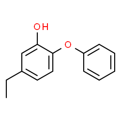 ChemSpider 2D Image | 5-Ethyl-2-phenoxyphenol | C14H14O2