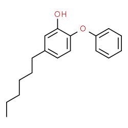 ChemSpider 2D Image | 5-Hexyl-2-phenoxyphenol | C18H22O2