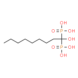 ChemSpider 2D Image | (1-Hydroxy-1,1-nonanediyl)bis(phosphonic acid) | C9H22O7P2