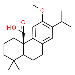 ChemSpider 2D Image | (5xi)-12-Methoxyabieta-8(14),9(11),12-trien-20-oic acid | C21H30O3