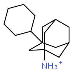 ChemSpider 2D Image | 3-Cyclohexyl-1-adamantanaminium | C16H28N
