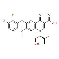 ChemSpider 2D Image | Elvitegravir | C23H23ClFNO5