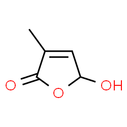 ChemSpider 2D Image | 5-Hydroxy-3-methyl-2(5H)-furanone | C5H6O3
