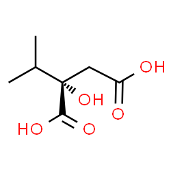 ChemSpider 2D Image | (2S)-2-isopropylmalic acid | C7H12O5