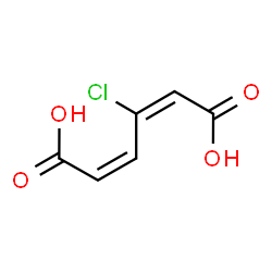 ChemSpider 2D Image | 3-chloro-cis,cis-muconic acid | C6H5ClO4
