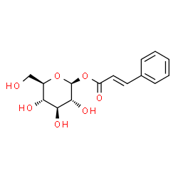 ChemSpider 2D Image | 1-O-trans-Cinnamoyl-Î²-D-glucopyranose | C15H18O7