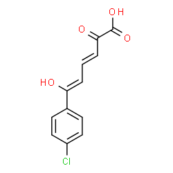 ChemSpider 2D Image | (3E,5Z)-6-(4-Chlorophenyl)-6-hydroxy-2-oxo-3,5-hexadienoic acid | C12H9ClO4