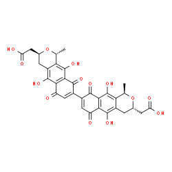 ChemSpider 2D Image | Actinorhodin | C32H26O14