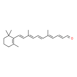 ChemSpider 2D Image | 14'-apo-beta-carotenal | C22H30O