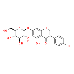 ChemSpider 2D Image | beta-D-Genistin | C21H20O10