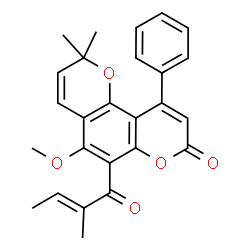 ChemSpider 2D Image | Calophyllolide | C26H24O5