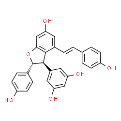 ChemSpider 2D Image | Epsilon-viniferin | C28H22O6