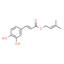 ChemSpider 2D Image | 3-Methyl-2-butenyl caffeate | C14H16O4