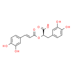 ChemSpider 2D Image | (R)-(+)-rosmarinic acid | C18H16O8