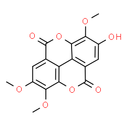 ChemSpider 2D Image | 3,4,3'-Tri-O-methylellagic acid | C17H12O8