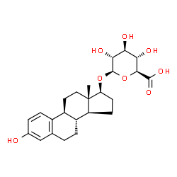 ChemSpider 2D Image | Estradiol 17Î²-glucuronide | C24H32O8