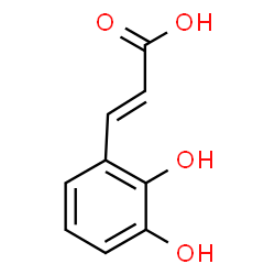 ChemSpider 2D Image | trans-2,3-Dihydroxycinnamic acid | C9H8O4