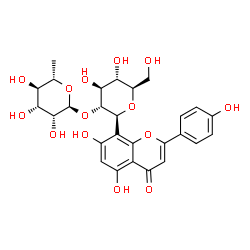 ChemSpider 2D Image | 2-O-Rhamnosylvitexin | C27H30O14