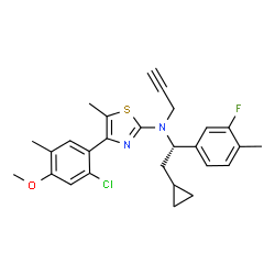 ChemSpider 2D Image | SSR-125543 | C27H28ClFN2OS