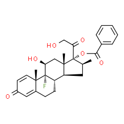 ChemSpider 2D Image | betamethasone 17-benzoate | C29H33FO6