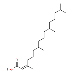 ChemSpider 2D Image | (2Z)-3,7,11,15-Tetramethyl-2-hexadecenoic acid | C20H38O2