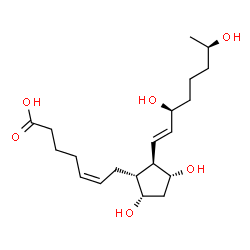 ChemSpider 2D Image | 19(R)-hydroxy Prostaglandin F2α | C20H34O6