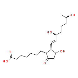 ChemSpider 2D Image | 19(R)-hydroxy Prostaglandin E1 | C20H34O6