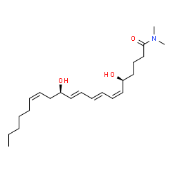 ChemSpider 2D Image | Leukotriene B4 dimethylamide | C22H37NO3
