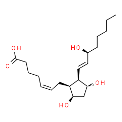 ChemSpider 2D Image | 8-isoprostaglandin PGF2beta | C20H34O5