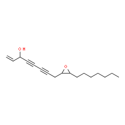 ChemSpider 2D Image | 9,10-epoxy-1-heptadecen-4,6-diyn-3-ol | C17H24O2