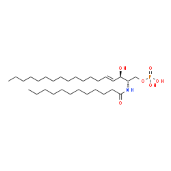 ChemSpider 2D Image | N-dodecanoylsphingosine 1-phosphate | C30H60NO6P