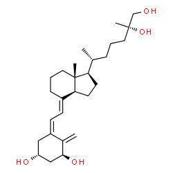 ChemSpider 2D Image | (1S,3R,5Z,7E,25S)-9,10-Secocholesta-5,7,10-triene-1,3,25,26-tetrol | C27H44O4