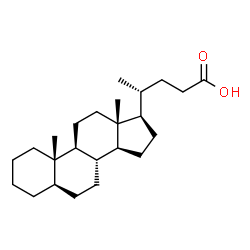 ChemSpider 2D Image | 5alpha-cholanic acid | C24H40O2
