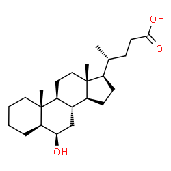 ChemSpider 2D Image | (5alpha,6beta)-6-Hydroxycholan-24-oic acid | C24H40O3