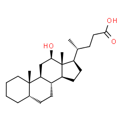 ChemSpider 2D Image | 12b-Hydroxy-5b-cholanoic acid | C24H40O3