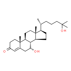 ChemSpider 2D Image | 7alpha,25-Dihydroxy-4-cholesten-3-one | C27H44O3