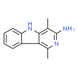 ChemSpider 2D Image | 1,4-Dimethyl-5H-pyrido[4,3-b]indol-3-amine | C13H13N3
