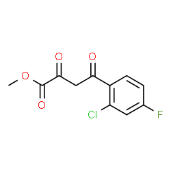 ChemSpider 2D Image | Methyl 4-(2-chloro-4-fluorophenyl)-2,4-dioxobutanoate | C11H8ClFO4