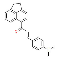 ChemSpider 2D Image | 5-[4-(Dimethylamino)cinnamoyl]acenaphthene | C23H21NO