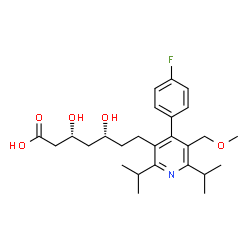 ChemSpider 2D Image | 7-[4-(4-FLUORO-PHENYL)-5-HYDROXYMETHYL-2,6-DIISOPROPYL-PYRIDIN-3-YL]-3,5-DIHYDROXY-HEPTANOIC ACID | C26H36FNO5