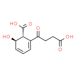 ChemSpider 2D Image | 2-(3-CARBOXYPROPIONYL)-6-HYDROXY-CYCLOHEXA-2,4-DIENE CARBOXYLIC ACID | C11H12O6