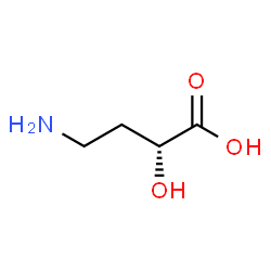ChemSpider 2D Image | (2R)-4-Amino-2-hydroxybutanoic acid | C4H9NO3