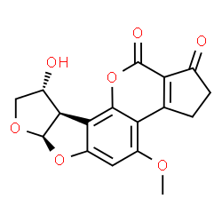 ChemSpider 2D Image | 8,9-DIHYDRO-9-HYDROXY-AFLATOXIN B1 | C17H14O7