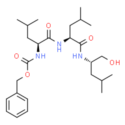 ChemSpider 2D Image | N-[(Benzyloxy)carbonyl]-L-leucyl-N-[(2S)-1-hydroxy-4-methyl-2-pentanyl]-L-leucinamide | C26H43N3O5