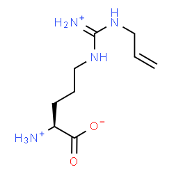 ChemSpider 2D Image | (2S)-5-{[(Allylamino)(ammonio)methylene]amino}-2-ammoniopentanoate | C9H19N4O2