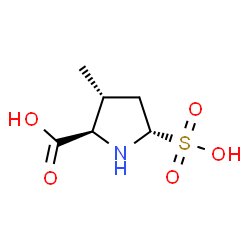 ChemSpider 2D Image | (3R,5S)-3-Methyl-5-sulfo-D-proline | C6H11NO5S